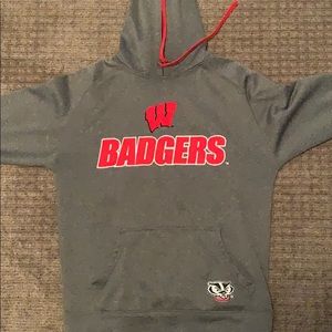 Wisconsin Badgers Gray/Red Sweatshirt